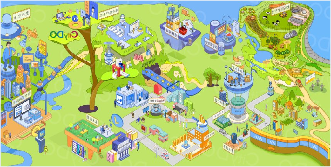 数智社村示意图